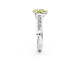 White gold Fancy Yellow Pear  Solitaire Channel-Set Diamond Engagement Ring with Four-Prong Setting_34