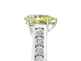 White gold Fancy Yellow Pear  Solitaire Channel-Set Diamond Engagement Ring with Four-Prong Setting_37