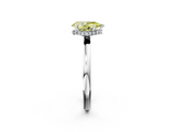 White gold Fancy Yellow Pear  Solitaire Engagement Ring with Cathedral Band and Four-Prong Setting_21