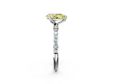 White gold Fancy Yellow Pear  Solitaire Pavé Diamond Engagement Ring with Four-Prong Setting_43