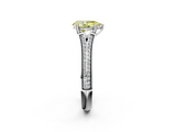 White gold Fancy Yellow Pear  Solitaire Pave Split Shank Engagement Ring with Six-Prong Setting_39