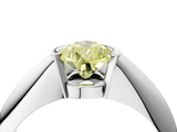 White gold Fancy Yellow Pear  Solitaire Tension Set Diamond Ring_24