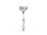 White gold Fancy Yellow Pear  and Emerald Cut Toi Moi Ring with Prong Setting_65