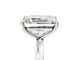 White gold Fancy Yellow Pear  and Emerald Cut Toi Moi Ring with Prong Setting_67