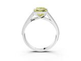 White gold Fancy Yellow Princess Cut Cut Pave Split Shank Engagement Ring with Four-Prong Setting_45