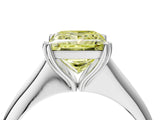 White gold Fancy Yellow Princess Cut Solitaire Diamond Ring with Six-Prong Setting and Classic Band_41