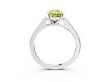 White gold Fancy Yellow Radiant  Cut Channel Set Solitaire Engagement Ring with Four-Prong Setting_210