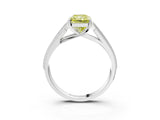 White gold Fancy Yellow Radiant Cut Cut Pave Split Shank Engagement Ring with Four-Prong Setting_15