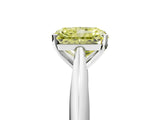 White gold Fancy Yellow Radiant Cut Diamond Solitaire Engagement Ring with Cathedral Setting and Four-Prong Mount_51
