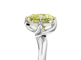 White gold Fancy Yellow Radiant Cut Diamond Solitaire Engagement Ring with Four-Prong Setting and Classic Band_25