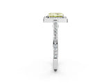 White gold Fancy Yellow Radiant  Cut Halo Pave Split Shank Prong Setting Ring_34