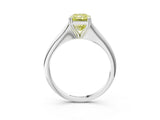 White gold Fancy Yellow Radiant Cut Solitaire Diamond Ring with Six-Prong Setting and Classic Band_51