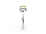 White gold Fancy Yellow Radiant  Halo Split Shank Pave Diamond Ring with Petal Prong Setting_33