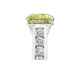 White gold Fancy Yellow Radiant  Solitaire Channel-Set Diamond Engagement Ring with Four-Prong Setting_37