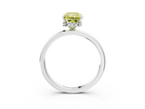 White gold Fancy Yellow Radiant  Solitaire Engagement Ring with Cathedral Band and Four-Prong Setting_24