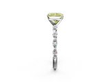 White gold Fancy Yellow Radiant  Solitaire Marquise Side Stone Prong Setting Ring_47
