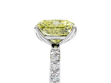 White gold Fancy Yellow Radiant  Solitaire Pavé Diamond Engagement Ring with Four-Prong Setting_47