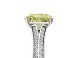 White gold Fancy Yellow Radiant  Solitaire Pave Split Shank Engagement Ring with Six-Prong Setting_37