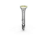 White gold Fancy Yellow Radiant  Solitaire Pave Split Shank Engagement Ring with Six-Prong Setting_38