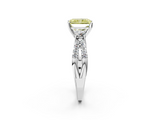 White gold Fancy Yellow Radiant  Three-Stone Diamond Ring with Pavé Split Shank and Four-Prong Setting_62