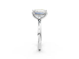 White gold Fancy Yellow Radiant  and Emerald Cut Toi Moi Ring with Prong Setting_48