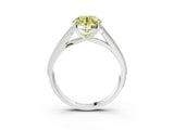 White gold Fancy Yellow Round Cut Cut Pave Split Shank Engagement Ring with Four-Prong Setting_51