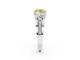 White gold Fancy Yellow Round Cut Diamond Three-Stone Ring with Channel Set Band and Four-Prong Setting_47