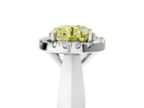 White gold Fancy Yellow Round  Cut Halo Solitaire Engagement Ring with Square Band and Four-Prong Setting_77