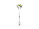 White gold Fancy Yellow Round Cut Solitaire Diamond Ring with Six-Prong Setting and Classic Band_31
