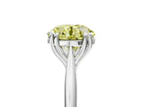 White gold Fancy Yellow Round Cut Solitaire Diamond Ring with Six-Prong Setting and Classic Band_34