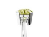 White gold Fancy Yellow Round  Cut Solitaire Ring with Four-Prong Setting and Classic Band_5