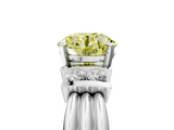 White gold Fancy Yellow Round  Cut Three-Stone Channel Set Ring with Bar Prongs_38