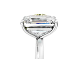 White gold Fancy Yellow Round  and Emerald Cut Toi Moi Ring with Prong Setting_34