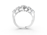 White gold Five-Stone Marquise Diamond Prong Set White Gold Band_32