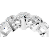 White gold Five-Stone Marquise Diamond Prong Set White Gold Band_33