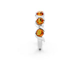White gold Five-Stone Round Citrine Wave Band with Shared Prong Setting_8
