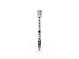White gold Five-Stone Round Cut Diamond Prong Set Eternity Band_14