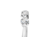 White gold Five-Stone Round Cut Diamond Prong-Set Half Eternity Band_17