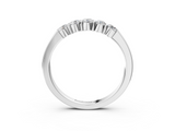 White gold Five-Stone Round Diamond Channel Set Band with Shared Prong Setting_15