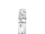 White gold Five-Stone Round Diamond Half-Eternity Bar-Set Ring_17