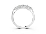 White gold Five-Stone Round Diamond Prong-Set Band_55