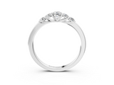 White gold Five-Stone Round Diamond Prong Set Half Eternity Band_22