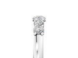 White gold Five-Stone Round Diamond Prong Set Half Eternity Band_24