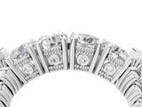 White gold Five-Stone Round Diamond Shared Prong Milgrain Band_16
