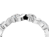 White gold Five-Stone Round Diamond Wave Band with Shared Prong Setting_16