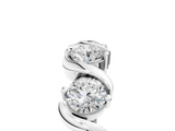 White gold Five-Stone Round Diamond Wave Band with Shared Prong Setting_17