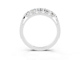 White gold Five-Stone Round Moissanite Prong-Set Band_21