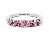 White gold Five-Stone Round Morganite Prong-Set Band_18