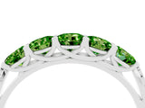White gold Five-Stone Round Peridot Prong-Set Band_22