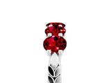 White gold Five-Stone Round Ruby Prong-Set Band_23